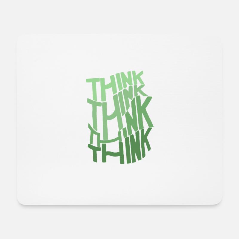 THINKGREEN - Mousepad (Querformat) - Weiß
