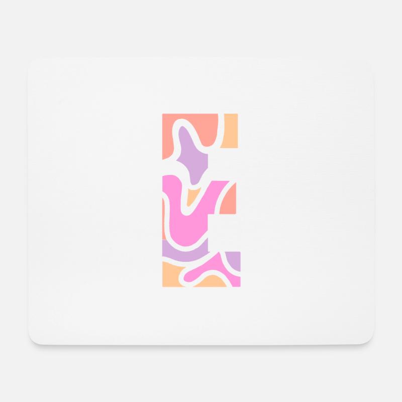 letter E - Mousepad (Querformat) - Weiß