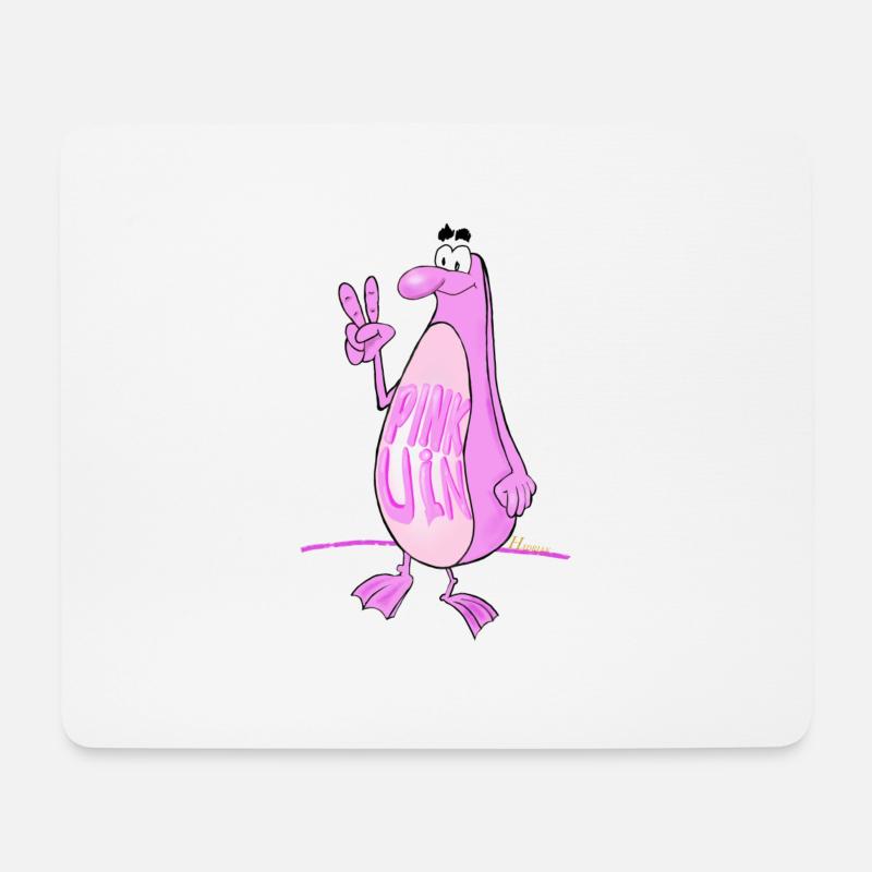 PINK UIN - Mouse Pad (horizontal) - white