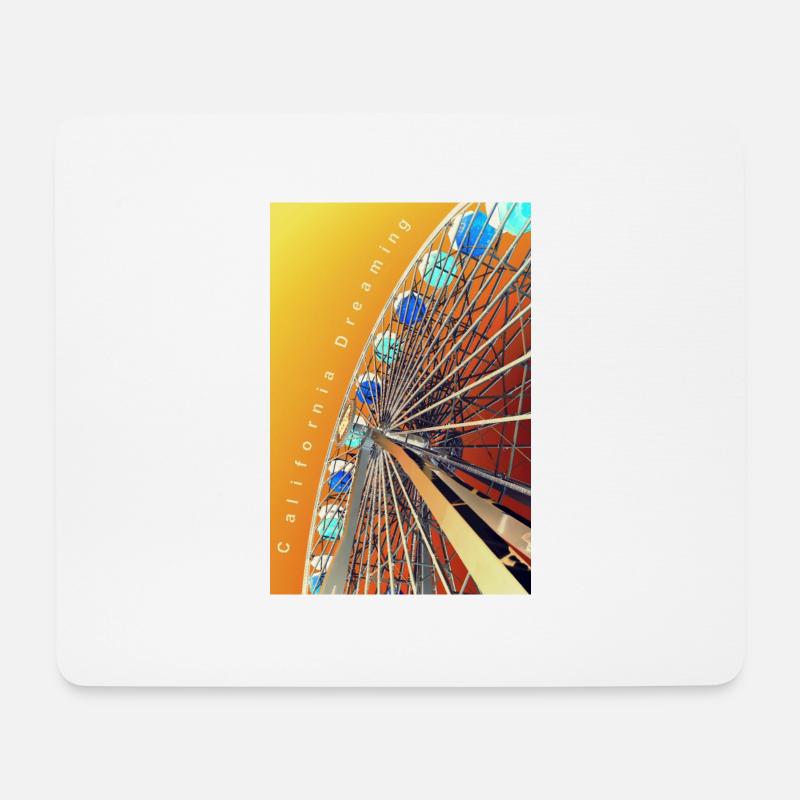 California Dreaming Negativ - Mousepad (Querformat) - Weiß