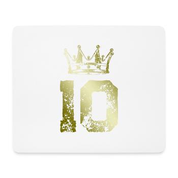Couronne de 10 chiffres - Tapis de souris (format paysage) - blanc - Devant