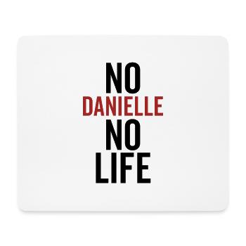 Pas de Danielle Pas de vie - Tapis de souris (format paysage) - blanc - Devant