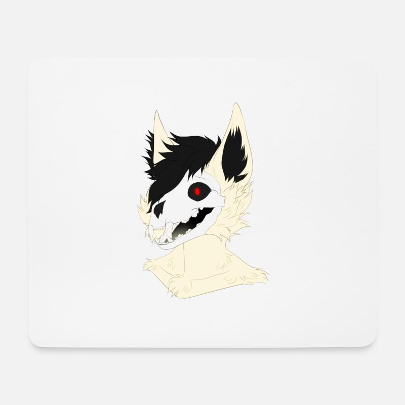 Smile Raven - Mousepad (Querformat) - Weiß