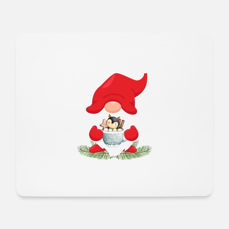 Weihnachtswichtel - Mousepad (Querformat) - Weiß