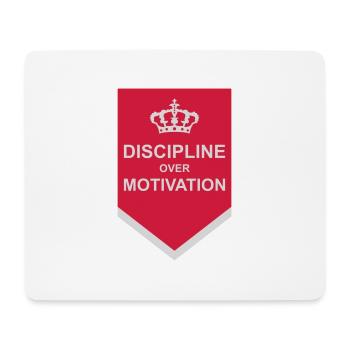 Citation de discipline sur la motivation - Tapis de souris (format paysage) - blanc - Devant