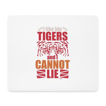 Tiger Tiger Head Wildcat Wilderness - Mouse Pad (horizontal) - white - Front