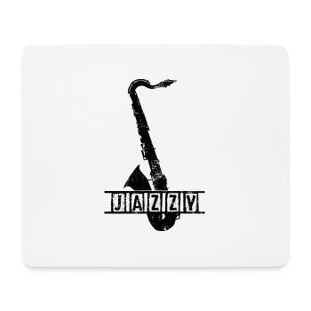Jazz Saxophone Retro - Mouse Pad (horizontal) - white - Front