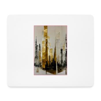 Abstract Tall Towers - Mousepad (Querformat) - Weiß - Vorne