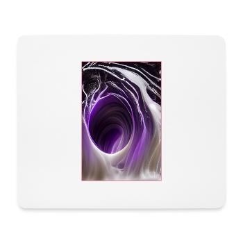 Lila Abstrakt Art - Mousepad (Querformat) - Weiß - Vorne