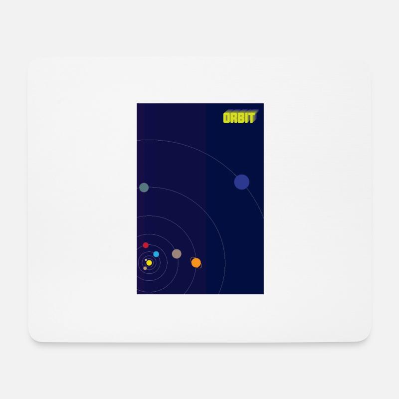 Orbit Poster - Mouse Pad (horizontal) - white