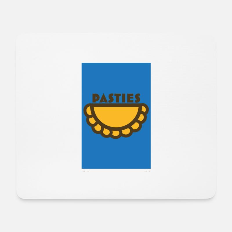 Pasties Poster - Mouse Pad (horizontal) - white