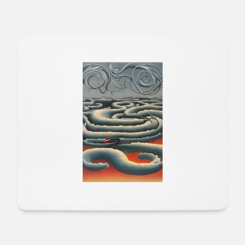 Snakes in the sky - Mouse Pad (horizontal) - white