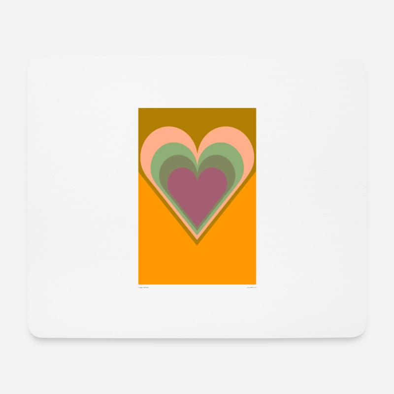 Heart 3 Poster - Mouse Pad (horizontal) - white