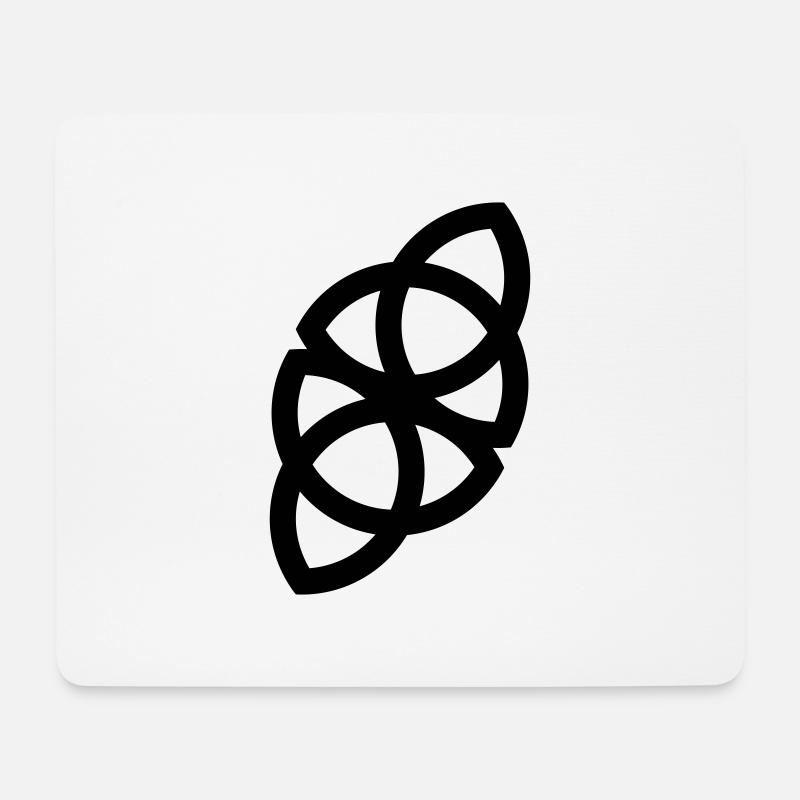 Kleines Symbol - Mousepad (Querformat) - Weiß