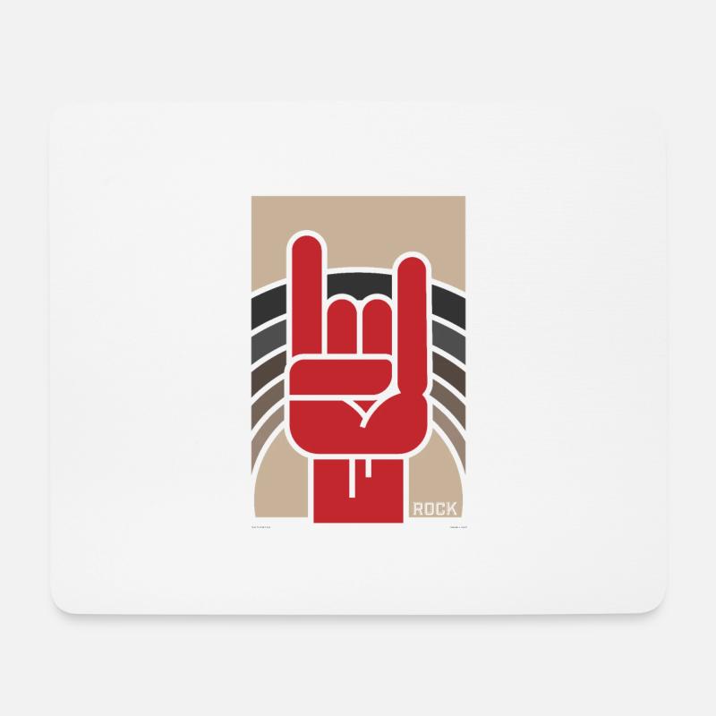 Rock Poster - Mouse Pad (horizontal) - white