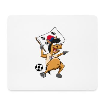 Fan Horse South Korea - Mouse Pad (horizontal) - white - Front