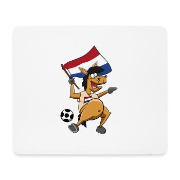 Fan Pferd Niederlande - Mousepad (Querformat) - Weiß - Vorne
