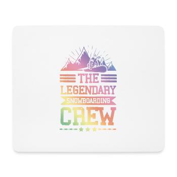 Legendary Snowboarding crew - Mousepad (Querformat) - Weiß - Vorne