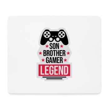 son brother gamer legend - Mousepad (Querformat) - Weiß - Vorne