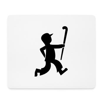 Feldhockey Hockey-merch Hockeyspieler "hockeytime" - Mousepad (Querformat) - Weiß - Vorne