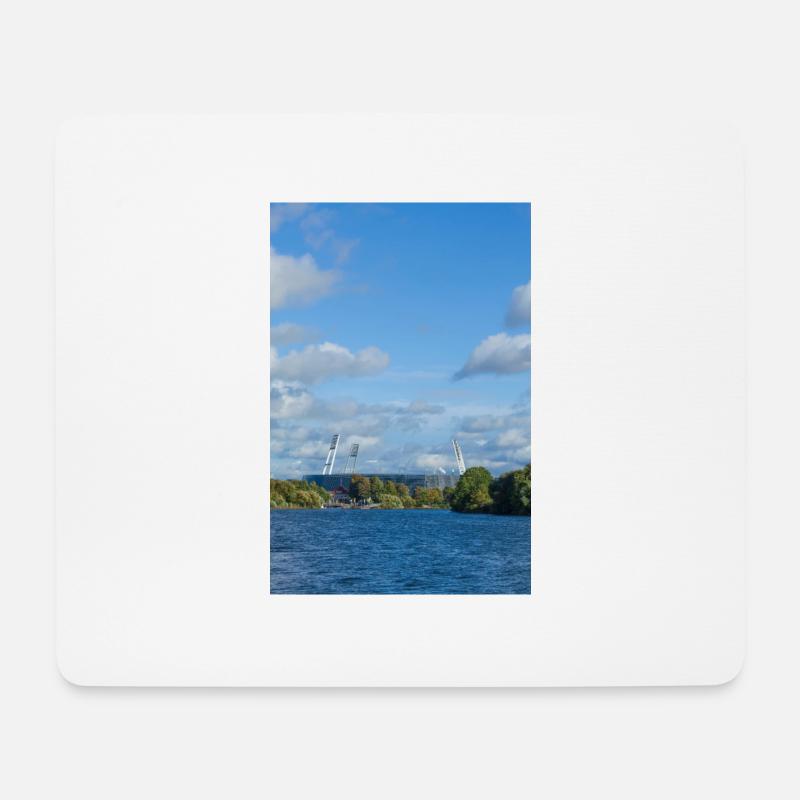 Weserstadion - Mousepad (Querformat) - Weiß