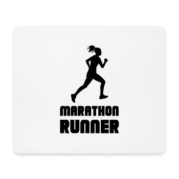 Marathon Triathlon Running joggen Biking Radfahren - Mousepad (Querformat) - Weiß - Vorne