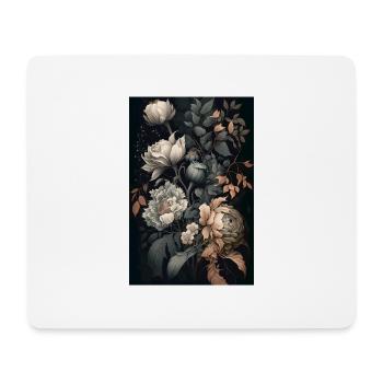 Blumen Gemälde Geschenk - Mousepad (Querformat) - Weiß - Vorne