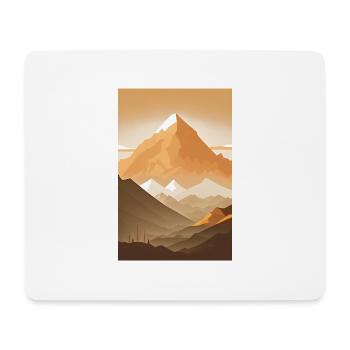 Mountain hiking outdoor nature gift - Mouse Pad (horizontal) - white - Front