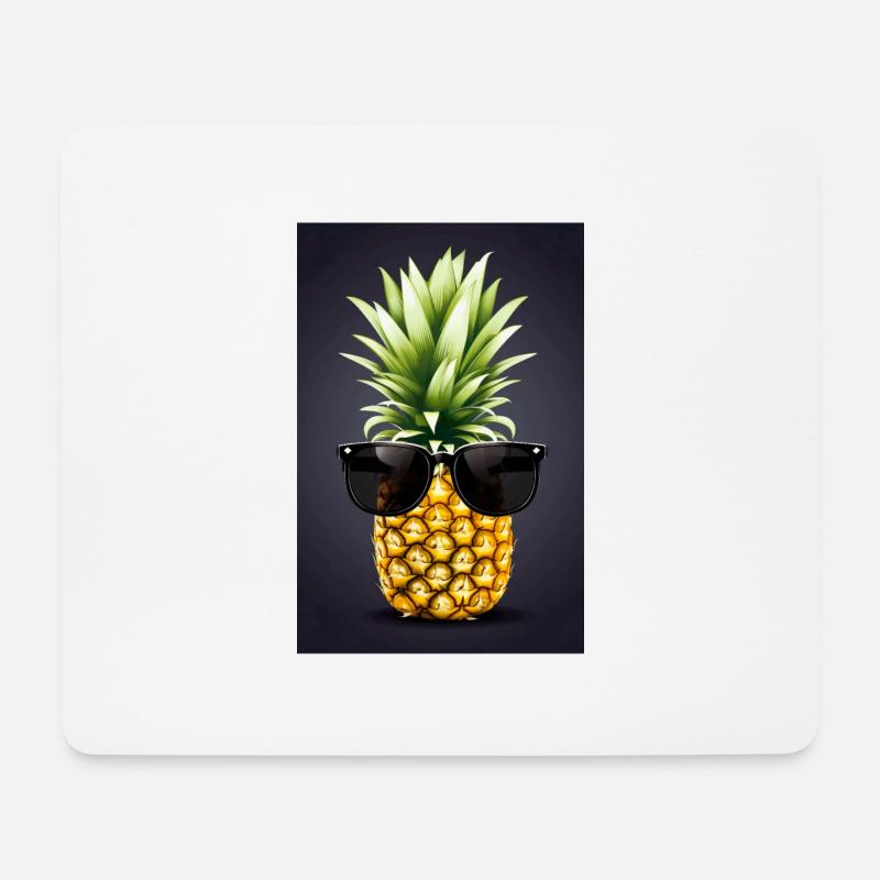 Cool Pineapple - Mouse Pad (horizontal) - white