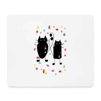 Cats - Mouse Pad (horizontal) - white - Front