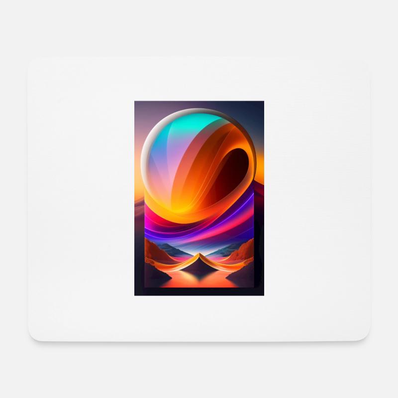 Colorful Orb - Mouse Pad (horizontal) - white