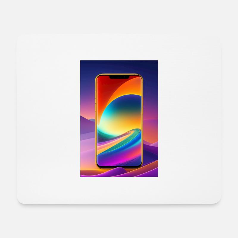 Mein Handy - Mousepad (Querformat) - Weiß