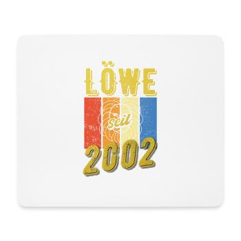 Löwe 2002 Sternzeichen Geburtstag - Mousepad (Querformat) - Weiß - Vorne