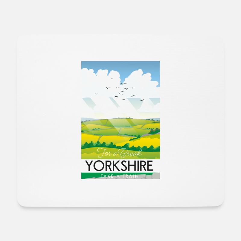 Yorkshire take a break - Mouse Pad (horizontal) - white