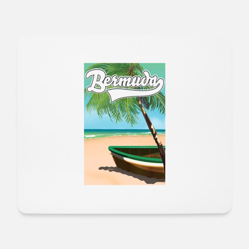 Bermuda Vacation poster - Mouse Pad (horizontal) - white