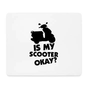 E-Scooter Roller Scooter - Mousepad (Querformat) - Weiß - Vorne