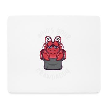Who's Your Crawdaddy Kawaii Crawfish Boil - Mouse Pad (horizontal) - white - Front