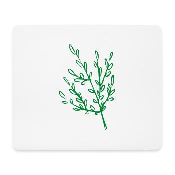Flower Flower Plant - Tapis de souris (format paysage) - blanc - Devant