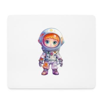 Dessin à l’aquarelle d’astronaute - Tapis de souris (format paysage) - blanc - Devant