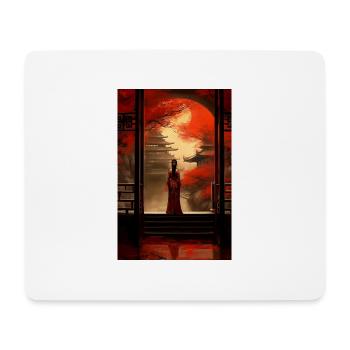 Japanisch Tempel Geisha Geschenk - Mousepad (Querformat) - Weiß - Vorne