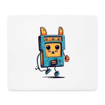 Jim le walkman - Tapis de souris (format paysage) - blanc - Devant