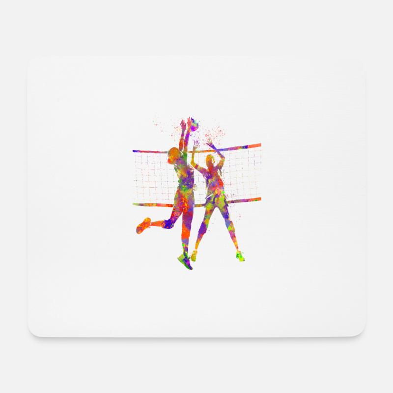 Volleyball player - Mouse Pad (horizontal) - white