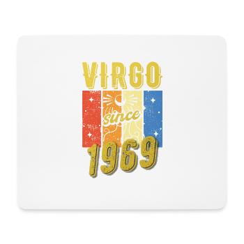Vierge 1969 Cadeau d’anniversaire du zodiaque - Tapis de souris (format paysage) - blanc - Devant