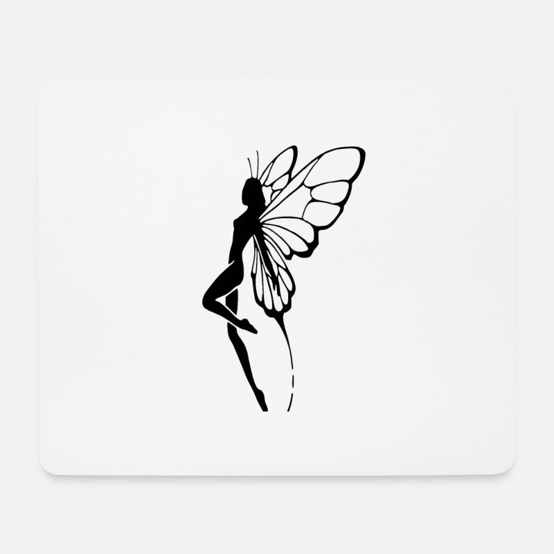 Elfe - Mousepad (Querformat) - Weiß