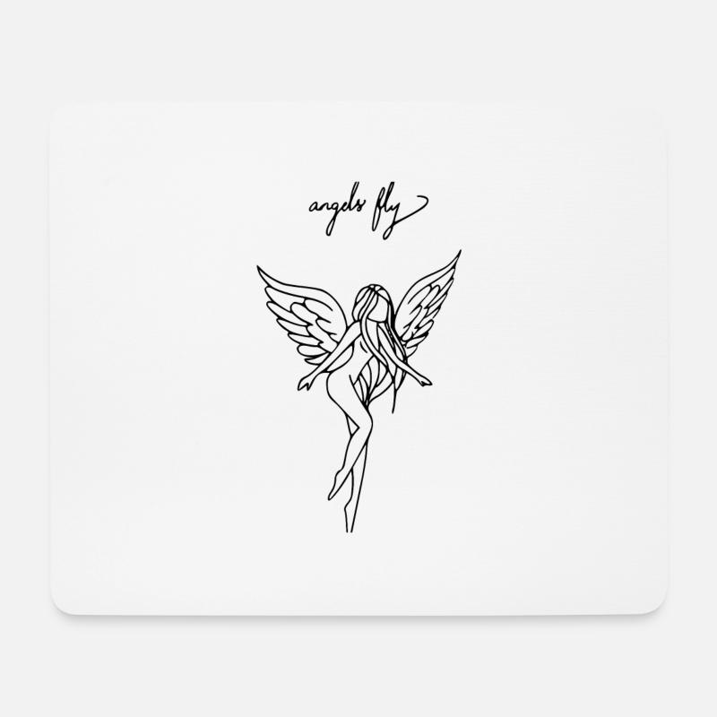 Elfe - Mousepad (Querformat) - Weiß