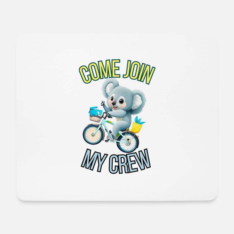 come join my crew - Mouse Pad (horizontal) - white