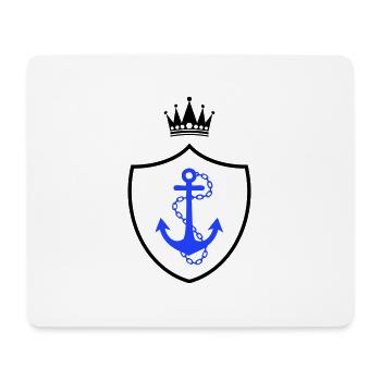 Armoiries de l’ancre - Tapis de souris (format paysage) - blanc - Devant