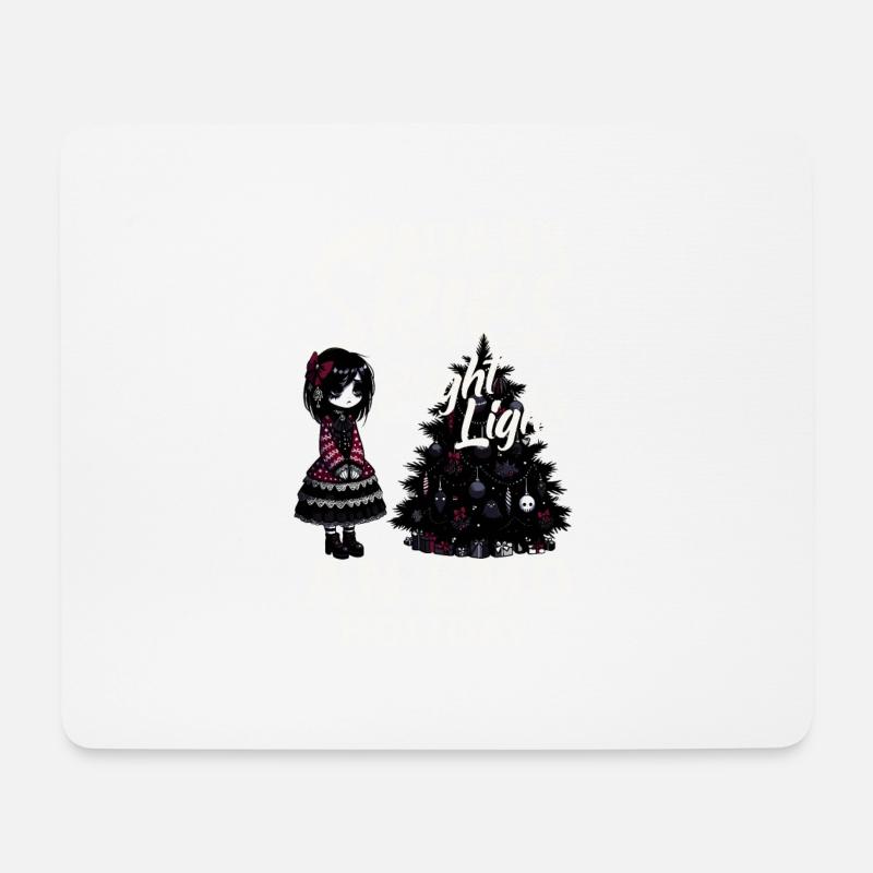 Dark Skies Bright Lights An Emo Holiday Emocore - Mousepad (Querformat) - Weiß