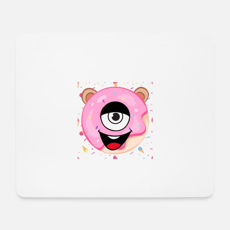 Süßer Zyklop - Mousepad (Querformat) - Weiß