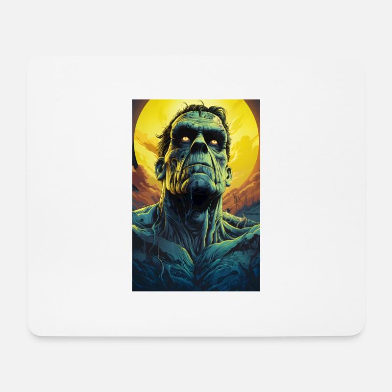 Monster - Mousepad (Querformat) - Weiß